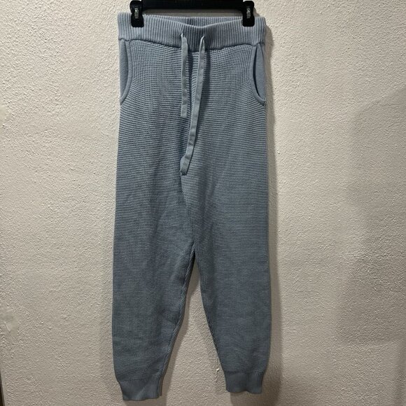Cyrus Women’s Knit Pants Size Small Blue  Waffle Pattern Stretch - Picture 1 of 11